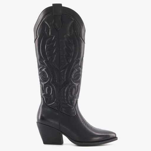 Hoge dames cowboylaarzen zwart