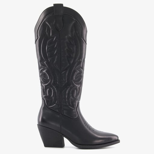 Hoge dames cowboylaarzen zwart
