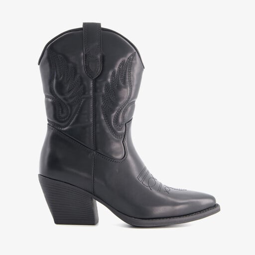 Dames cowboylaarsjes zwart