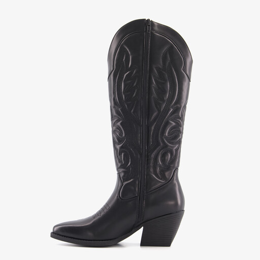 Hoge dames cowboylaarzen zwart