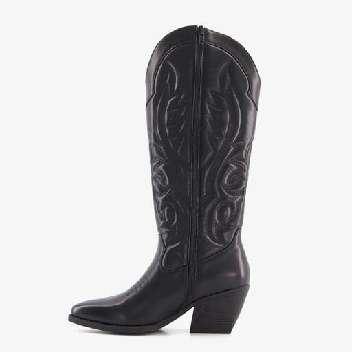 Hoge dames cowboylaarzen zwart