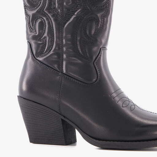 Hoge dames cowboylaarzen zwart