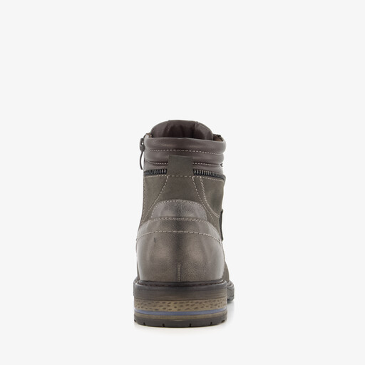 Heren veterboots grijs