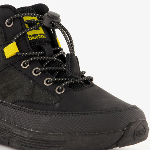 Hoge jongens sneakers zwart geel