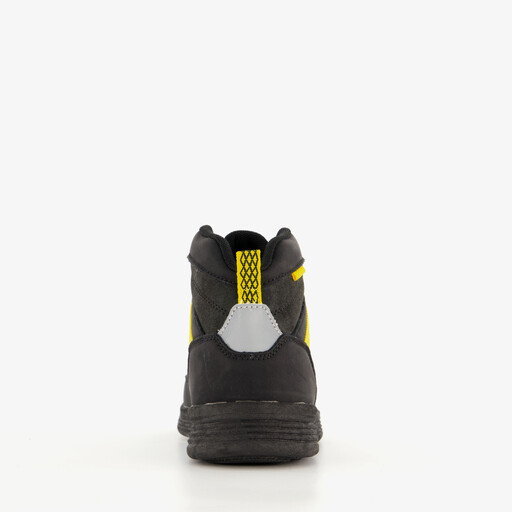 Hoge jongens sneakers zwart geel
