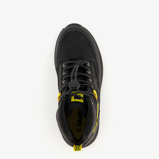 Hoge jongens sneakers zwart geel