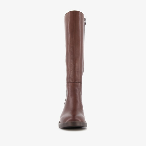 Hoge leren dames laarzen bruin