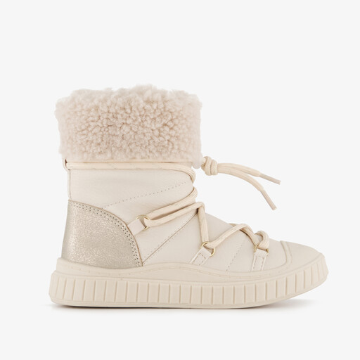 Gevoerde meisjes boots beige
