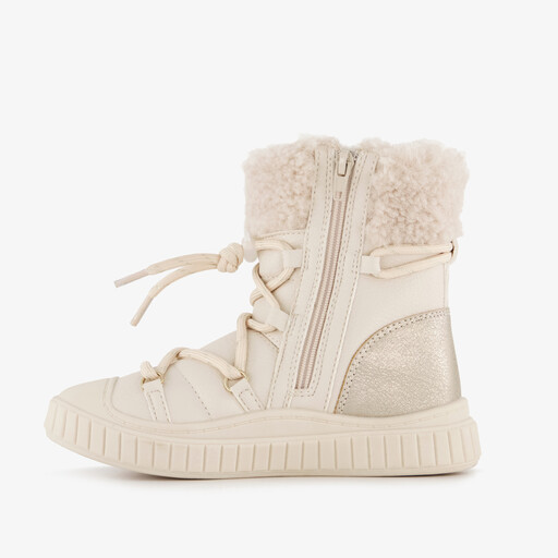 Gevoerde meisjes boots beige
