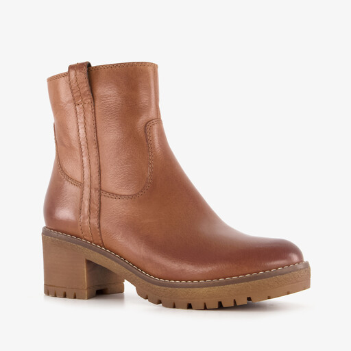 Leren dames boots cognac