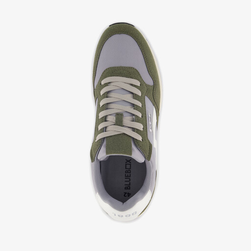Heren sneakers groen grijs