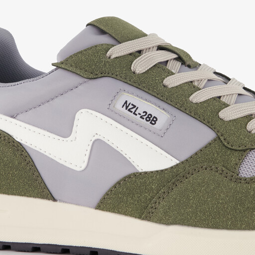 Heren sneakers groen grijs