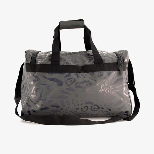 Sporttas met panterprint 26 liter zwart