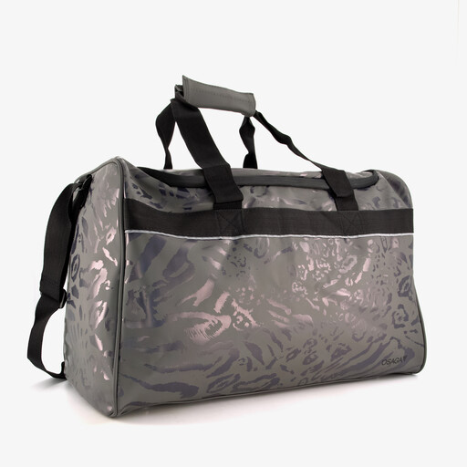 Sporttas met panterprint 26 liter zwart