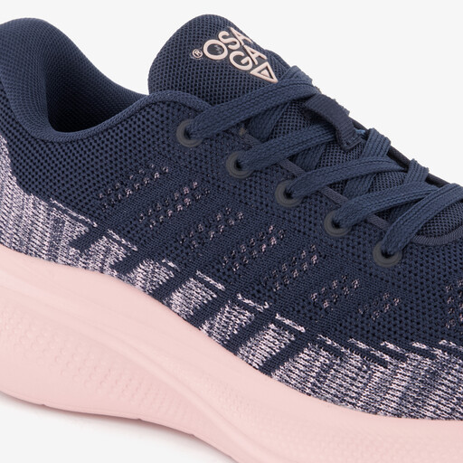 Dames fitnessschoenen blauw roze