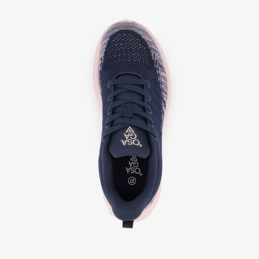 Dames fitnessschoenen blauw roze