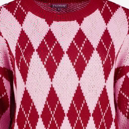 Twoday trui dames roze rood
