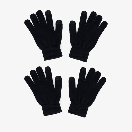 2 paar touchscreen handschoenen zwart