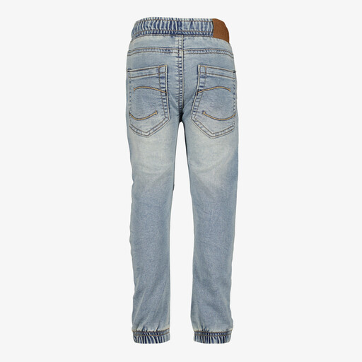 Jongens jog denim met stone wassing blauw