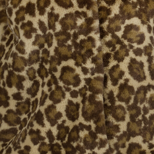 Fake fur dames gilet met luipaardprint