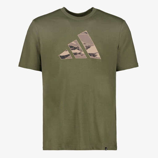 Camo Logo Grapphic heren sport T-shirt groen