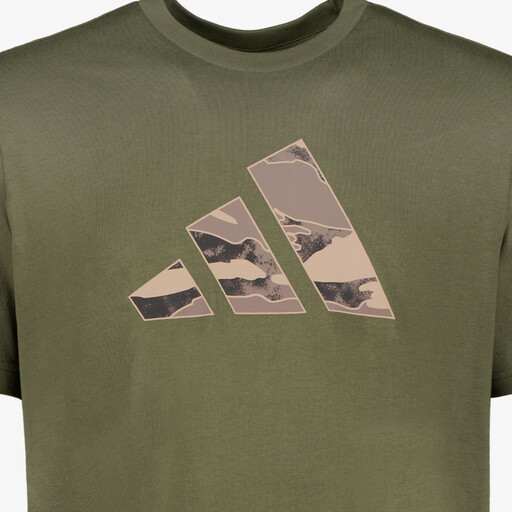 Camo Logo Grapphic heren sport T-shirt groen