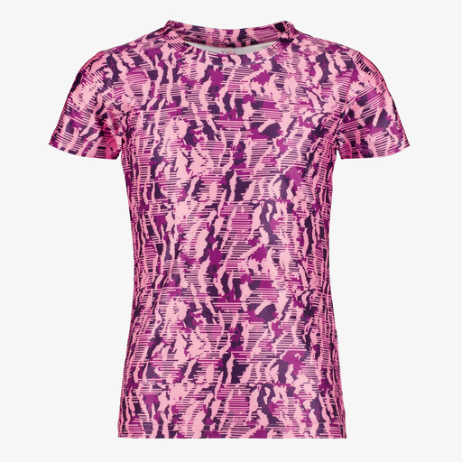 Dry meisjes sport T-shirt met print roze