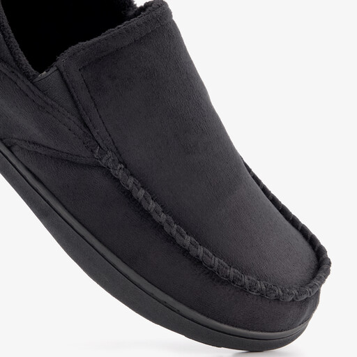 Gevoerde heren pantoffels zwart