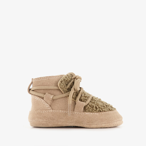 Babyschoenen met veters beige