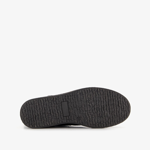 Gevoerde suede dames boots zwart