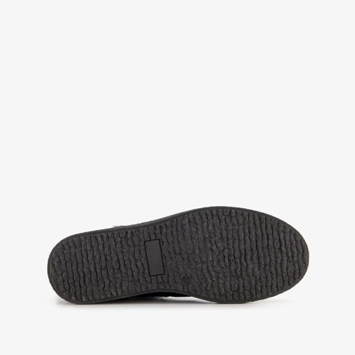 Gevoerde suede dames boots zwart