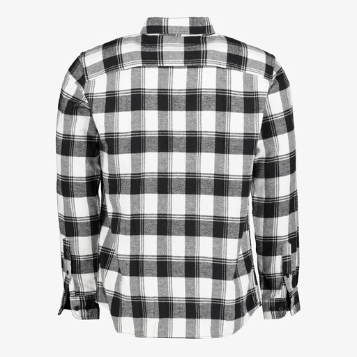 Heren overhemd zwart/wit