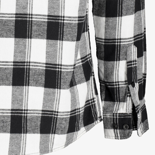 Heren overhemd zwart/wit