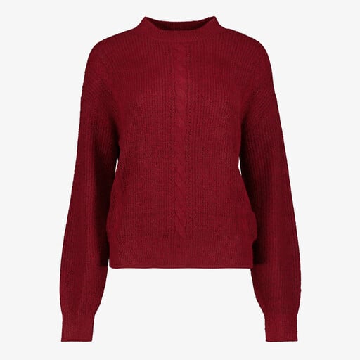 Dames trui bordeaux rood