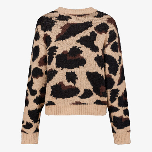 Dames vest met luipaardprint