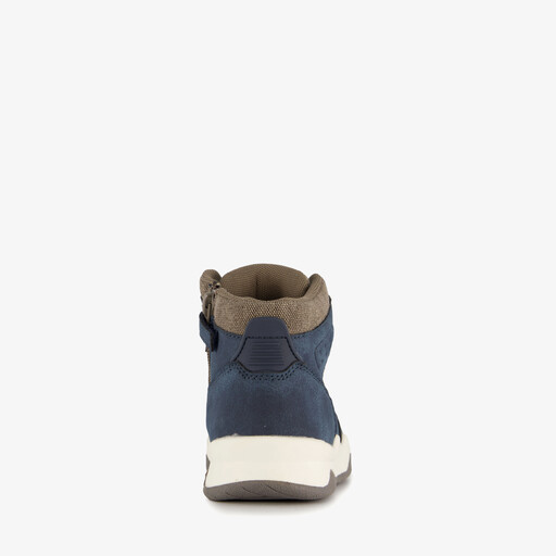 Hoge jongens sneakers blauw grijs