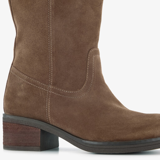 Suède dames laarzen taupe