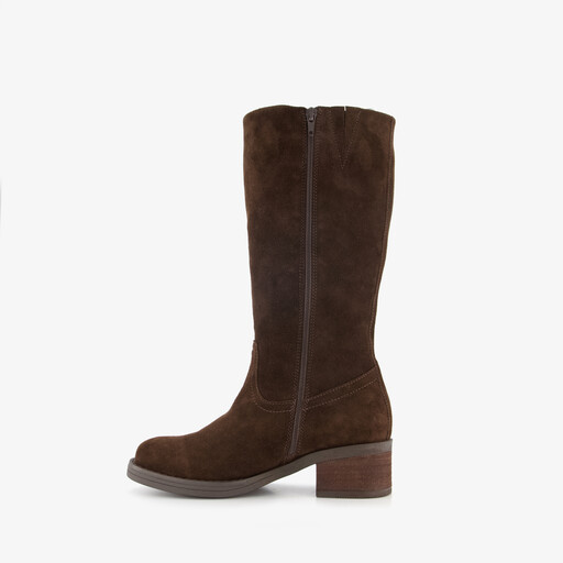 Suède dames laarzen chocolate