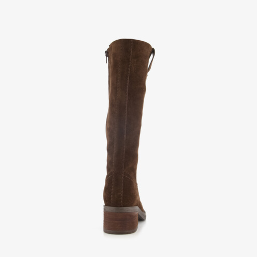 Suède dames laarzen chocolate