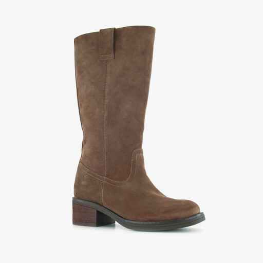 Suède dames laarzen taupe