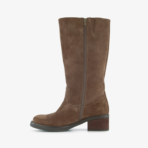 Suède dames laarzen taupe