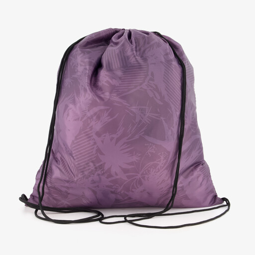 Gymtas paars met print 1 liter