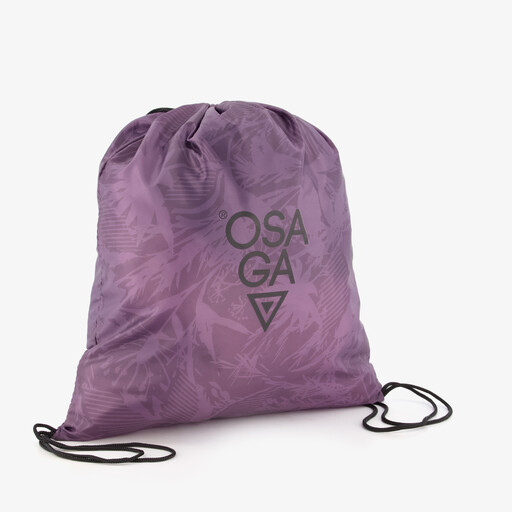 Gymtas paars met print 1 liter