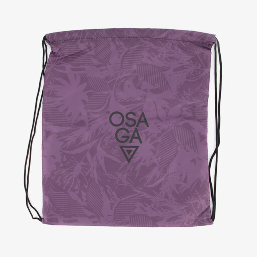 Gymtas paars met print 1 liter