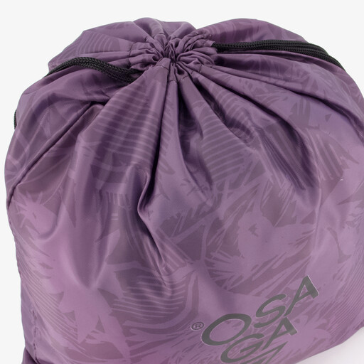 Gymtas paars met print 1 liter