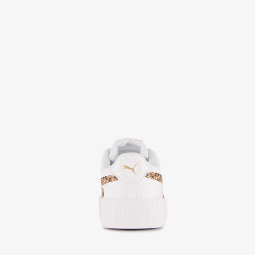 Carina 3.0 meisjes sneakers met panterprint details wit