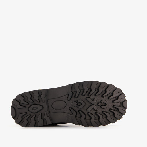 Meisjes veterboots zwart met goud