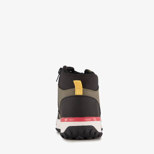 Hoge jongens sneakers groen zwart
