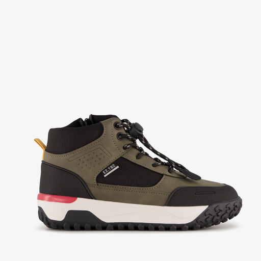 Hoge jongens sneakers groen zwart