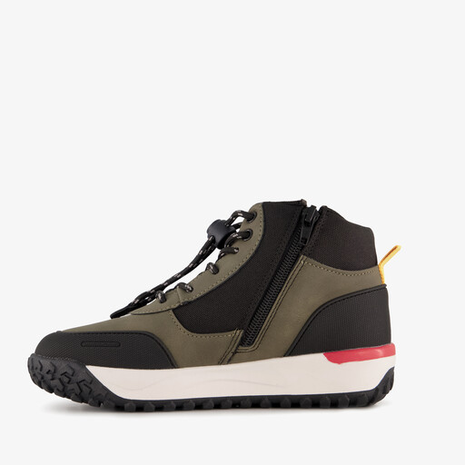 Hoge jongens sneakers groen zwart